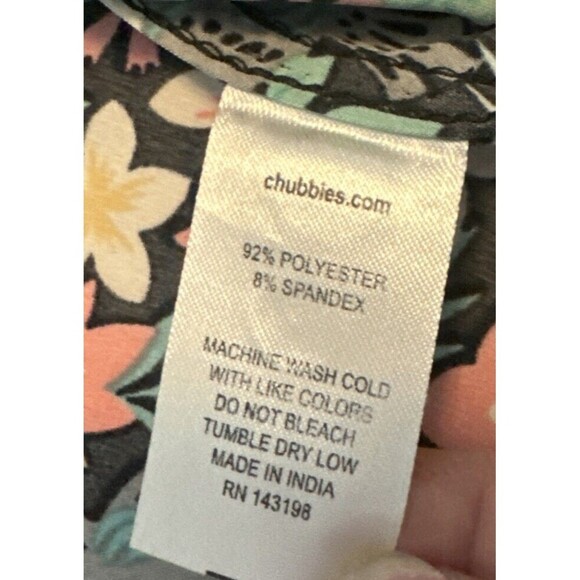 Chubbies Golf Polo Shirt Toucan Floral Bloomerang Performance Stretch Sz Medium - Picture 4 of 7